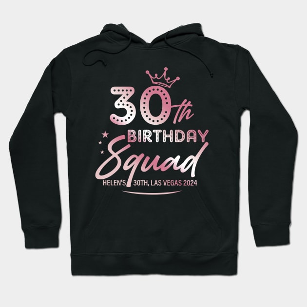 ROSE GOLD 30th Birthday Queen Las vegas Bday Gift For Women Mother day Hoodie by truong-artist-C